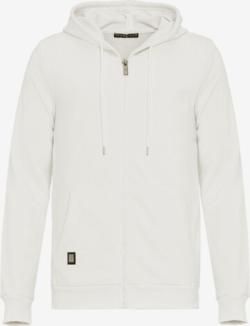 Redbridge Zip-Up Hoodie 'New Haven' in Beige: front