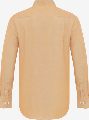 DENIM CULTURE - Ajuste regular Camisa 'EDIZ' en naranja