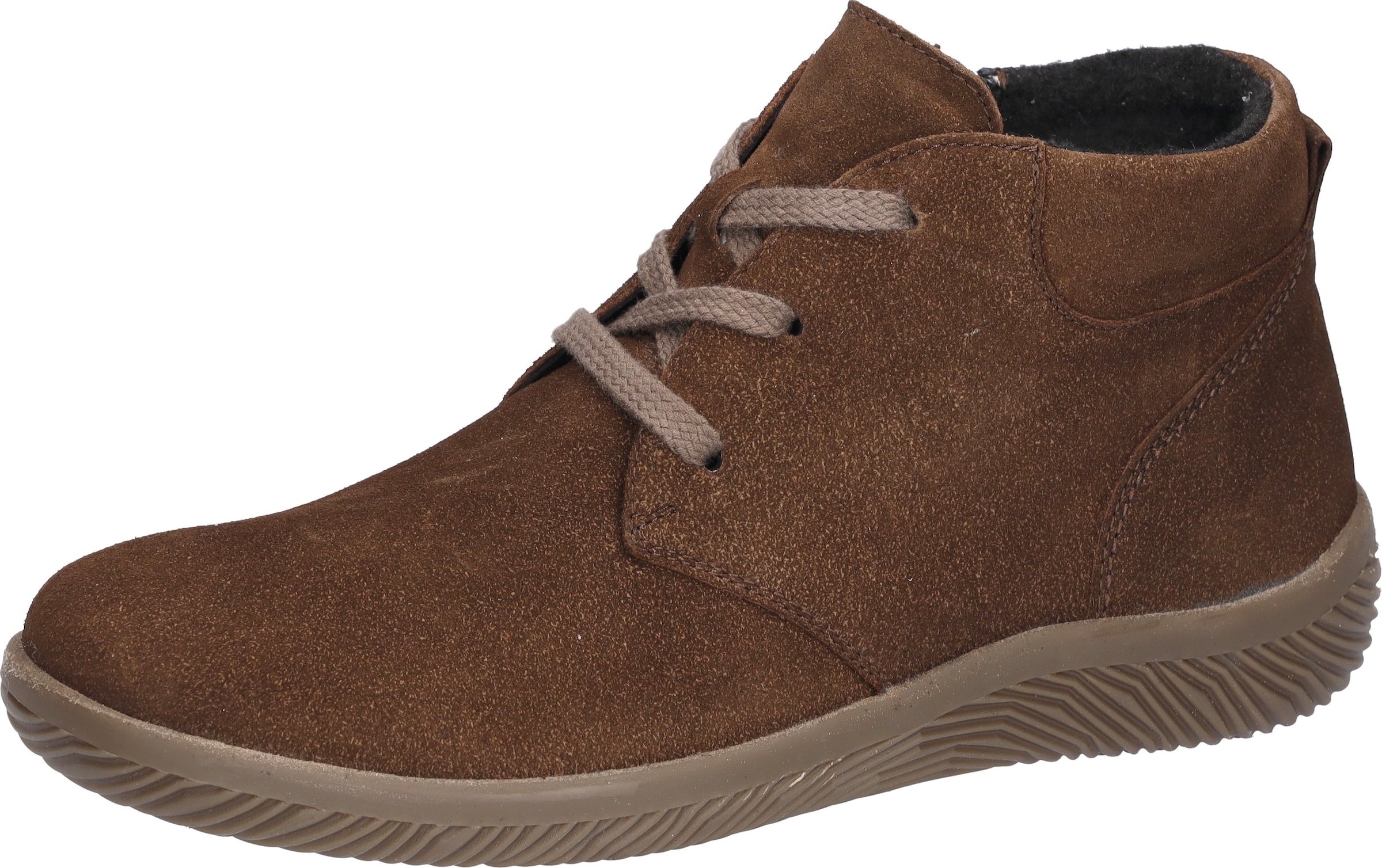 WALDLÄUFER Lace-Up Ankle Boots in Brown: front