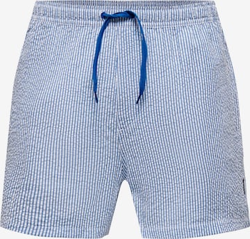 Only & Sons Badeshorts 'Ted' in Blau: predná strana