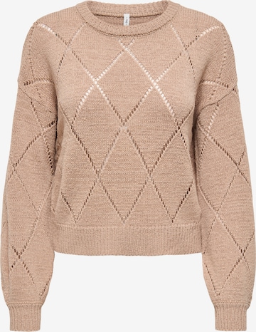 ONLY Pullover 'ONLGEENAS' in Beige: Vorderseite