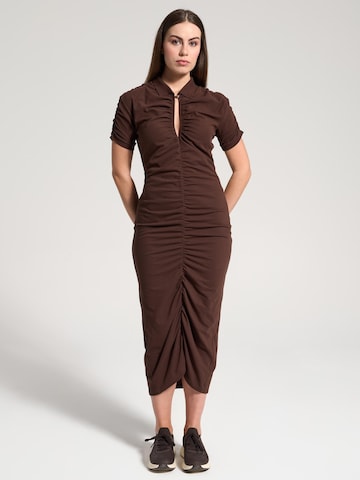 NOWIHT Dress 'Delphine' in Brown