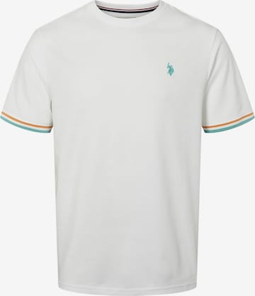 Coupe regular Chemise 'Nils' U.S. POLO ASSN. en blanc : devant