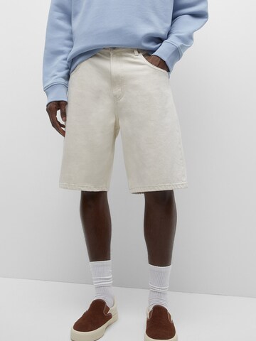 Pull&Bear Loosefit Shorts in Beige