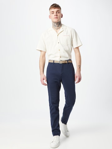 SCOTCH & SODA Slimfit Chino kalhoty 'Mott' – modrá