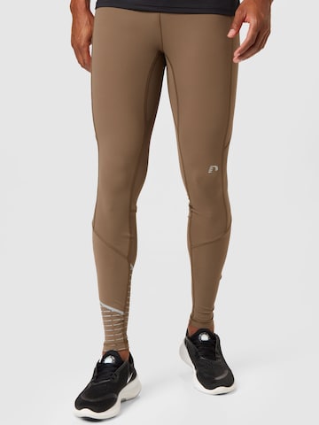 Skinny Pantalon de sport 'CHICAGO' Newline en vert : devant