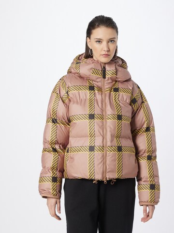 Veste de sport 'Padded Printed' ADIDAS BY STELLA MCCARTNEY en marron : devant