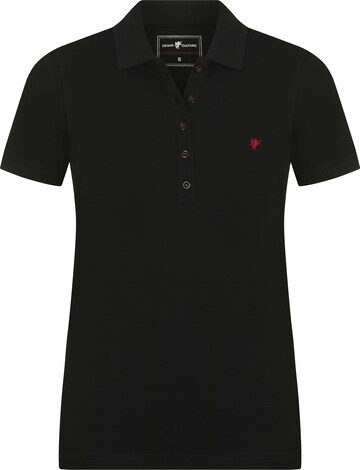 DENIM CULTURE Poloshirt in Schwarz: predná strana