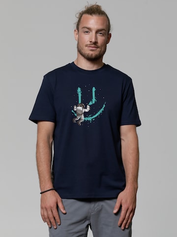 T-Shirt ' Graffiti Astronaut ' Watapparel en bleu : devant
