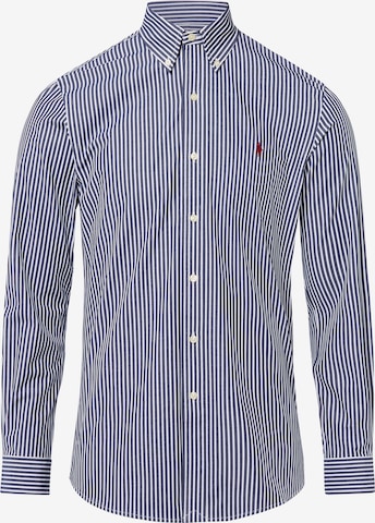 Chemise Polo Ralph Lauren en bleu : devant