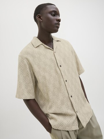 JACK & JONES Comfort fit Button Up Shirt 'JPRBLUVincent' in Green