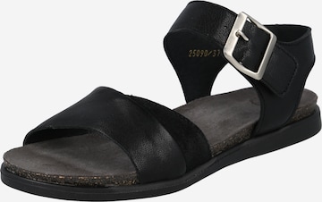 Ca'Shott Sandal in Black: front