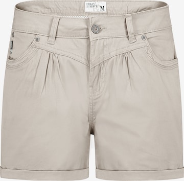 Urban Surface Regular Trousers in Beige: front