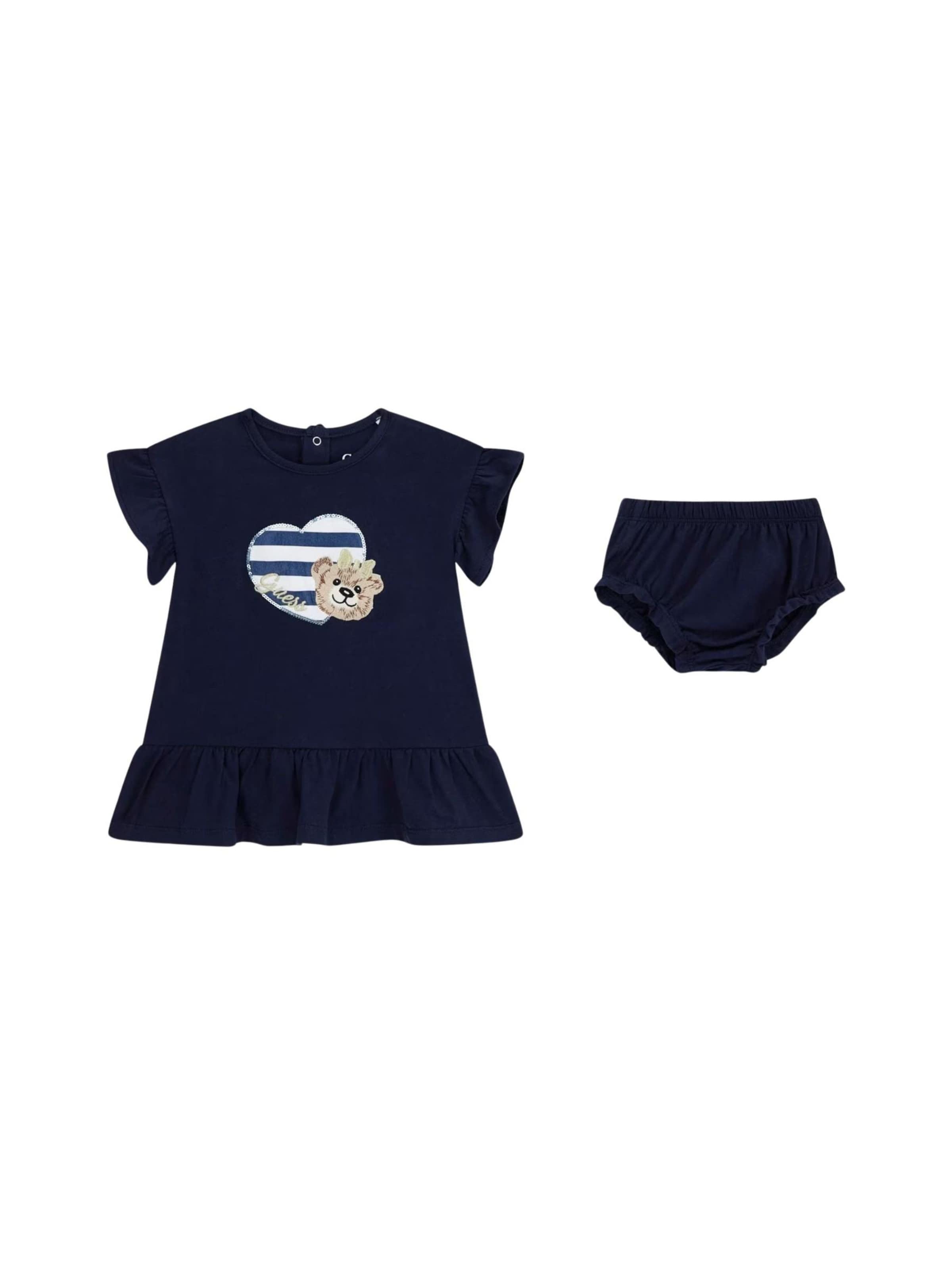 GUESS KIDS Jurk in Blauw: voorkant