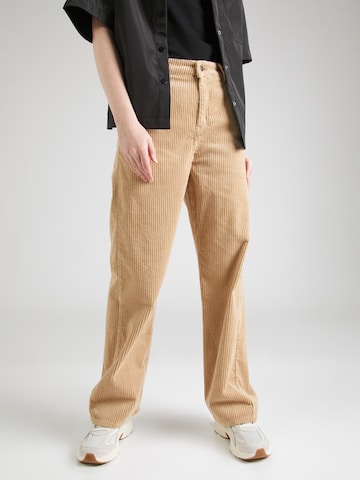 Carhartt WIP Regular Trousers in Brown: front