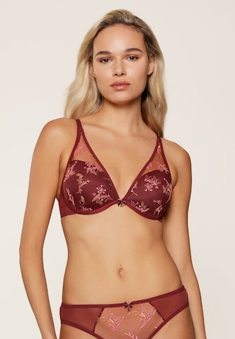 Triangolo Reggiseno di LingaDore in rosso: frontale