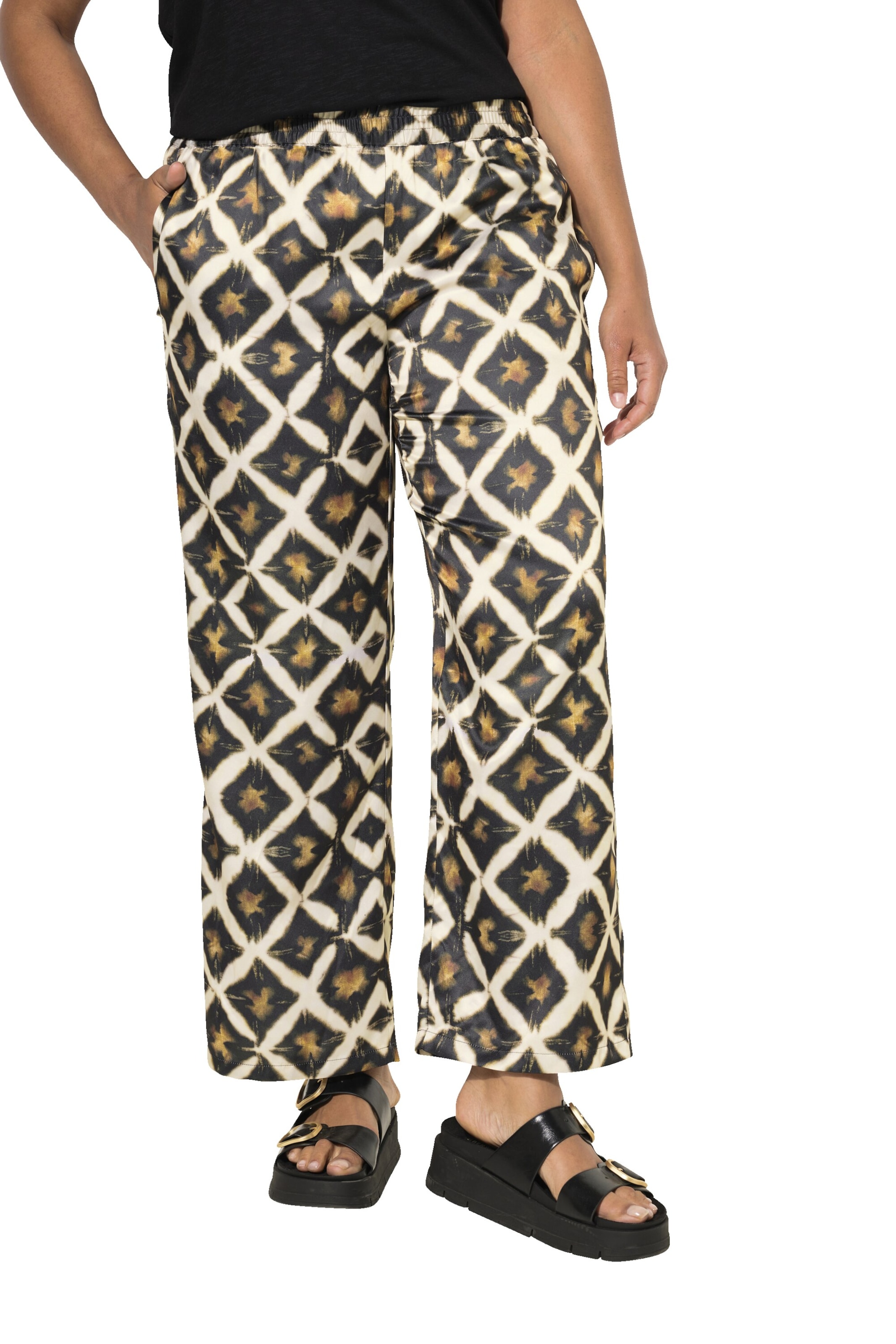 Angel of Style Wide Leg Hose in Braun: Vorderseite