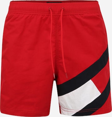Tommy Hilfiger Underwear Kratke kopalne hlače | rdeča barva: sprednja stran