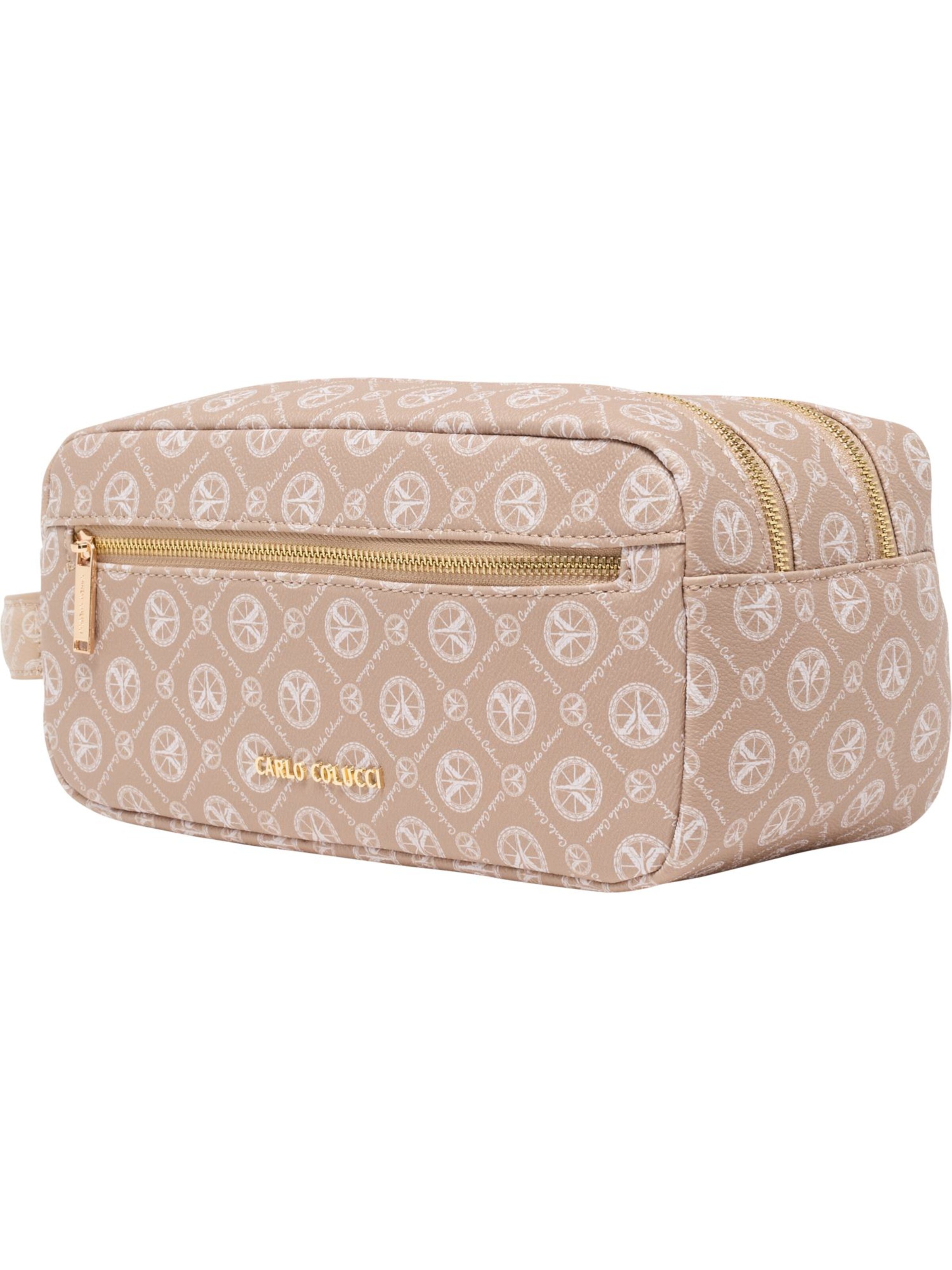 Trousse de maquillage Carlo Colucci en beige