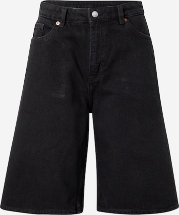 Monki Szeroka nogawka Jeansy w kolorze czarny: przód