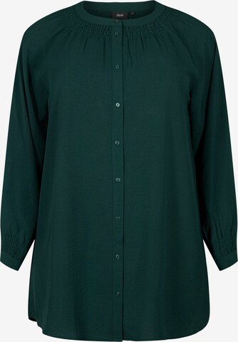 Zizzi Shirt 'XFIKKA' in Groen: voorkant