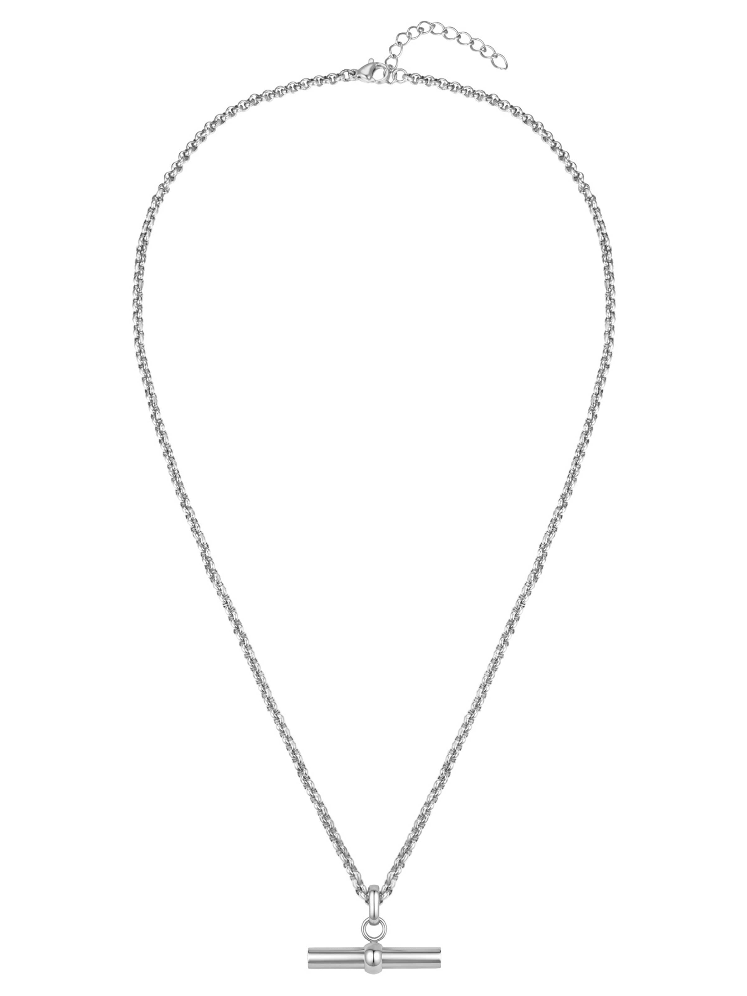 Lulu & Jane Necklace in Silver: front