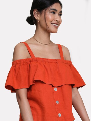 Threadbare Blouse 'Aspen' in Orange