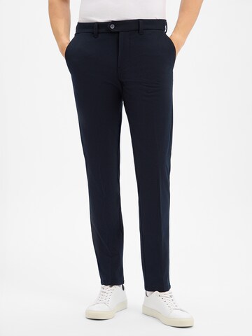 Finshley & Harding Slimfit Hose ' Dylan' in Blau: Vorderseite