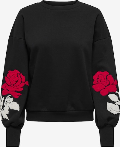 Megztinis be užsegimo 'ONLCALLY' iš ONLY, spalva – raudona / juoda / balta, Prekių apžvalga