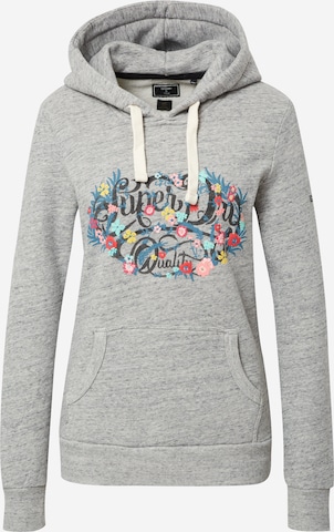 Superdry Sweatshirt in Grijs: voorkant