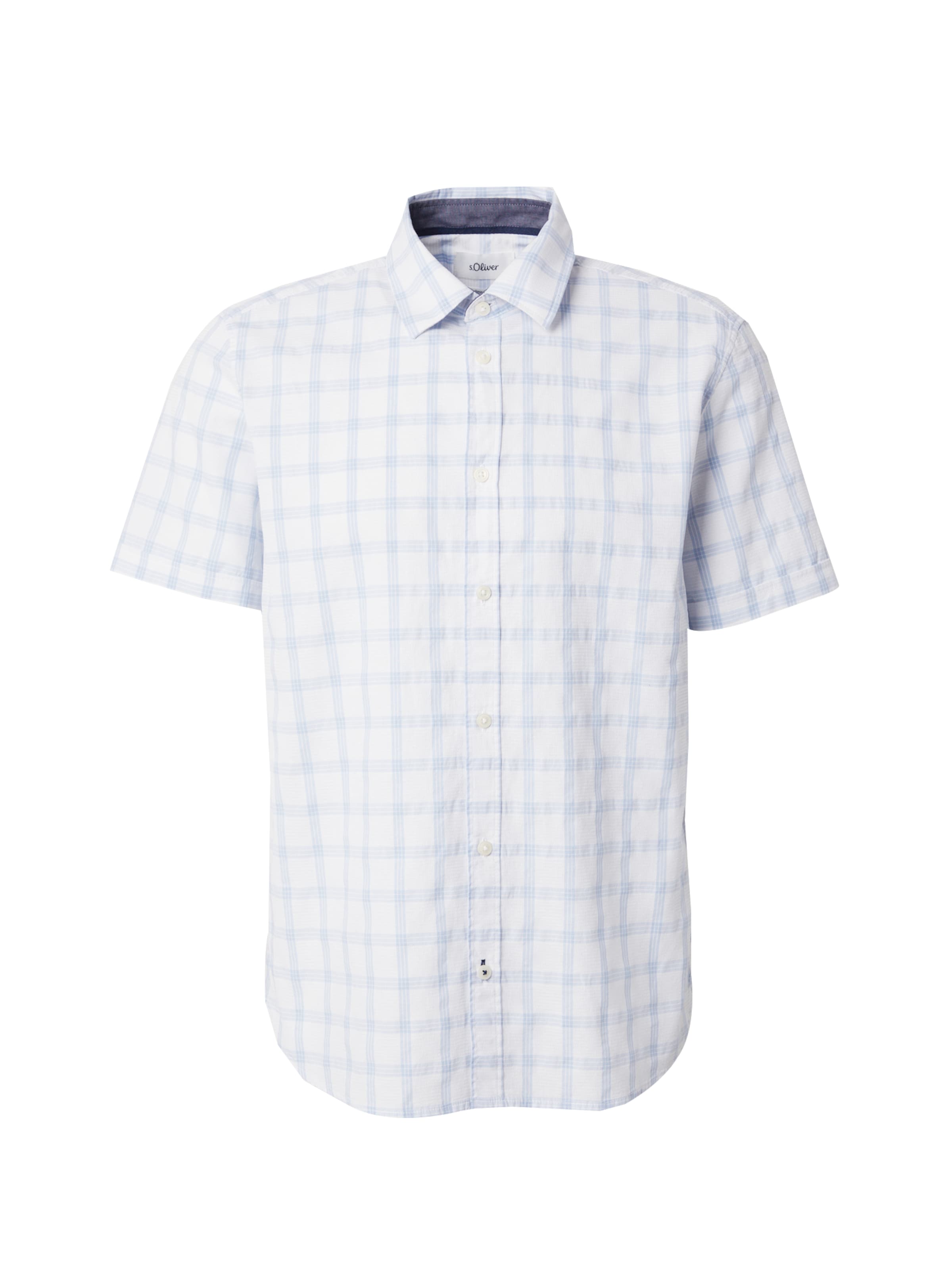 s.Oliver Regular Fit Hemd in Weiß: Vorderseite