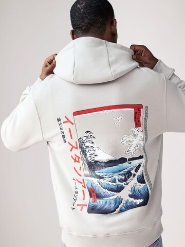 Sweat-shirt 'Hokusai' Next en gris : devant