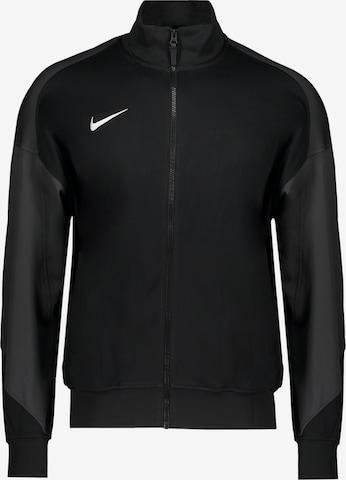 NIKE Athletic Jacket in Black: front