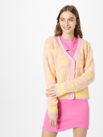 Moves Knit Cardigan 'Jaqline' in Pink: front