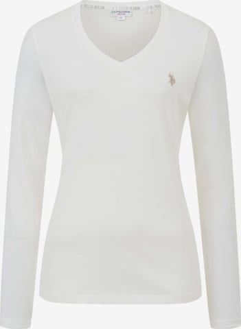 T-shirt U.S. POLO ASSN. en blanc : devant