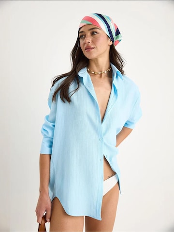 Chemisier Bianco Lucci en bleu