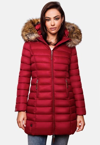 MARIKOO - Abrigo de invierno 'Rose' en rojo: frente