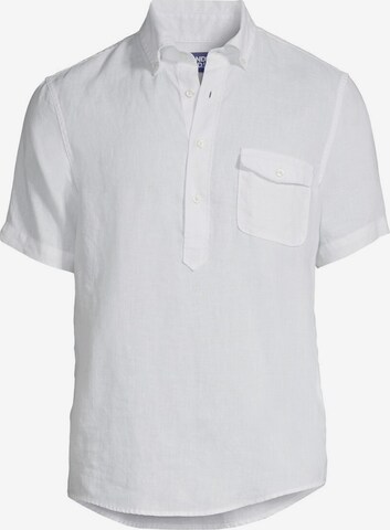Lands‘ End Button Up Shirt in White: front