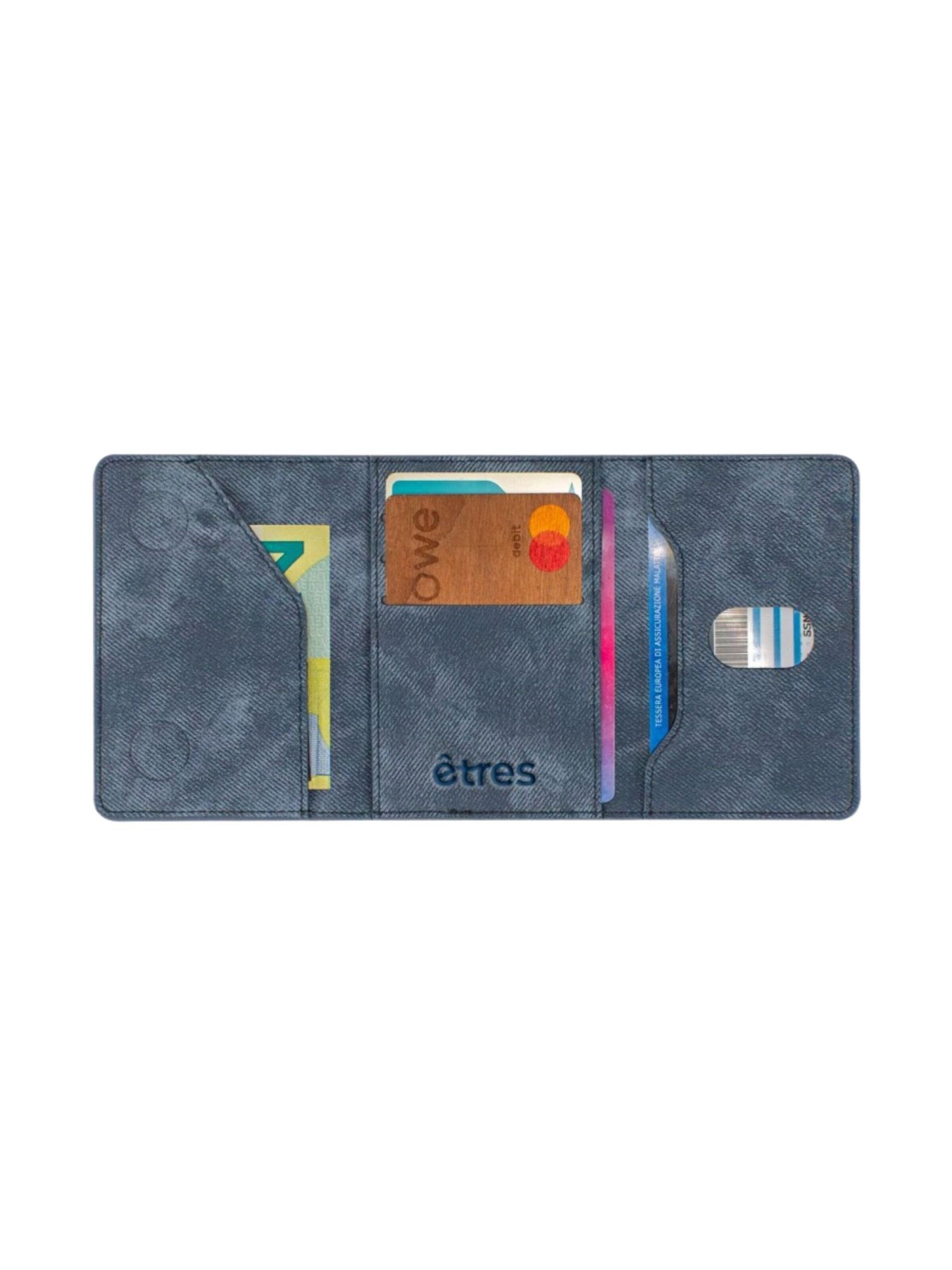 Porte-monnaies 'Etres Smart Wallet - Klassisch • Jeans-Stil' Techmade en bleu