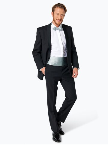 WILVORST Regular Pleated Pants in Black: front