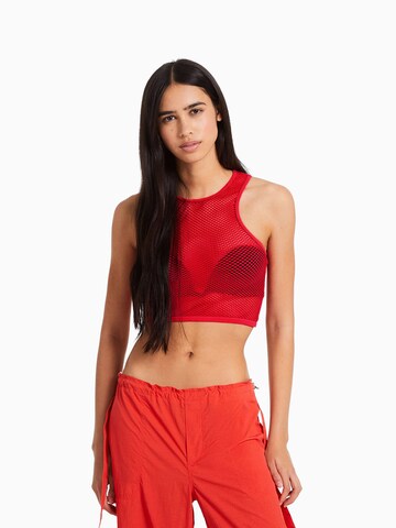 Bershka Top in Rot: predná strana