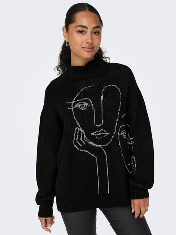 ONLY Sweater 'Viso' in Black: front