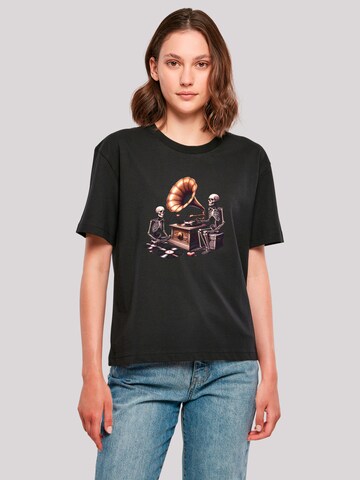 T-shirt 'Gothic Skeleton Vintage' F4NT4STIC en noir : devant