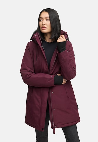 Manteau d’hiver 'Frostkuss 14' NAVAHOO en rouge : devant