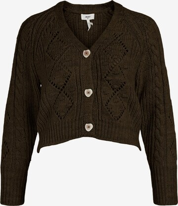 OBJECT Knit cardigan 'KELLY' in Brown: front