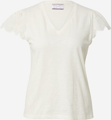 Lindex T-shirt 'Nicole' i vit: framsida