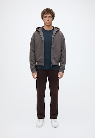 WEEKDAY Sweat jacket 'Simon' in Brown