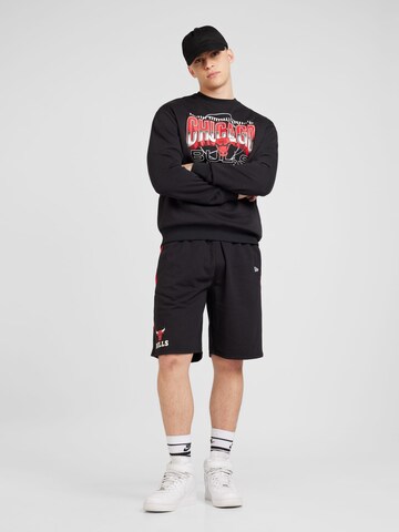 Bluză de molton 'NBA TECH FLEECE CHIBUL' de la NEW ERA pe negru