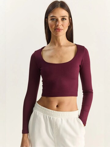 Bianco Lucci - Camisa em roxo: frente