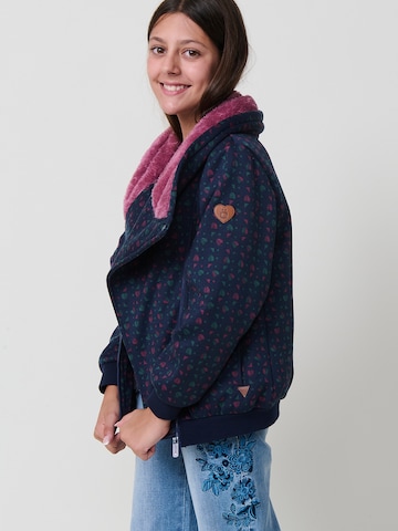 KOROSHI - Sudadera con cremallera en azul